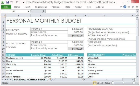 free excel budget template for mac